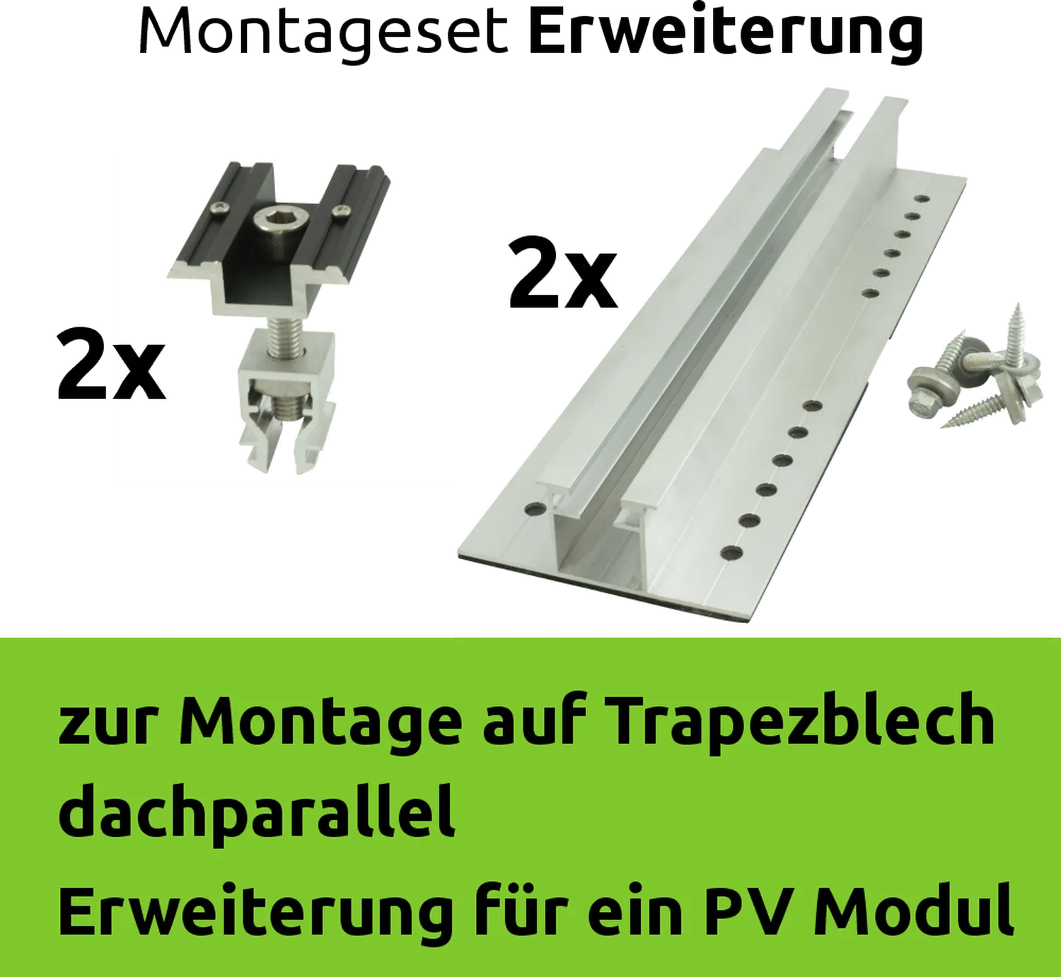 PV Montageset Erweiterung Trapezblech
