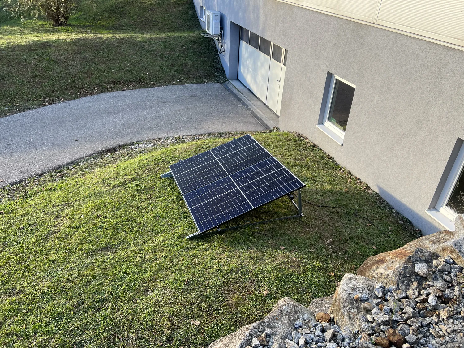 Bodenaufsteller für 2 Module vertikal