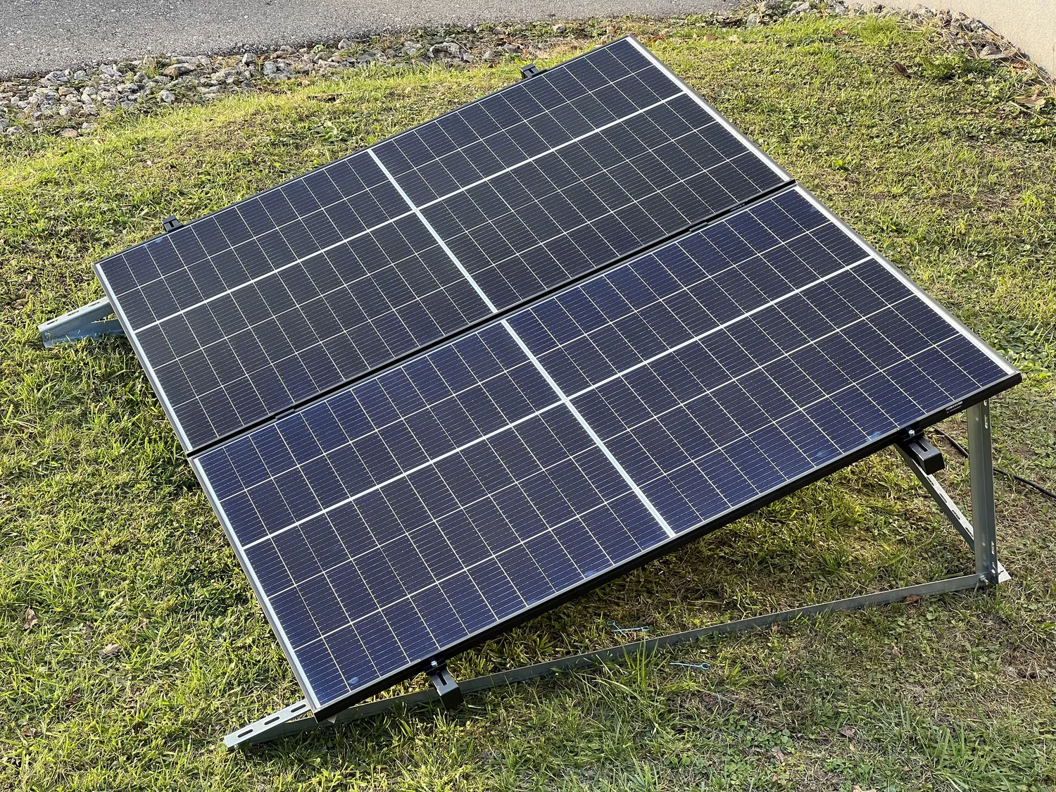 Bodenaufsteller für 2 Module vertikal
