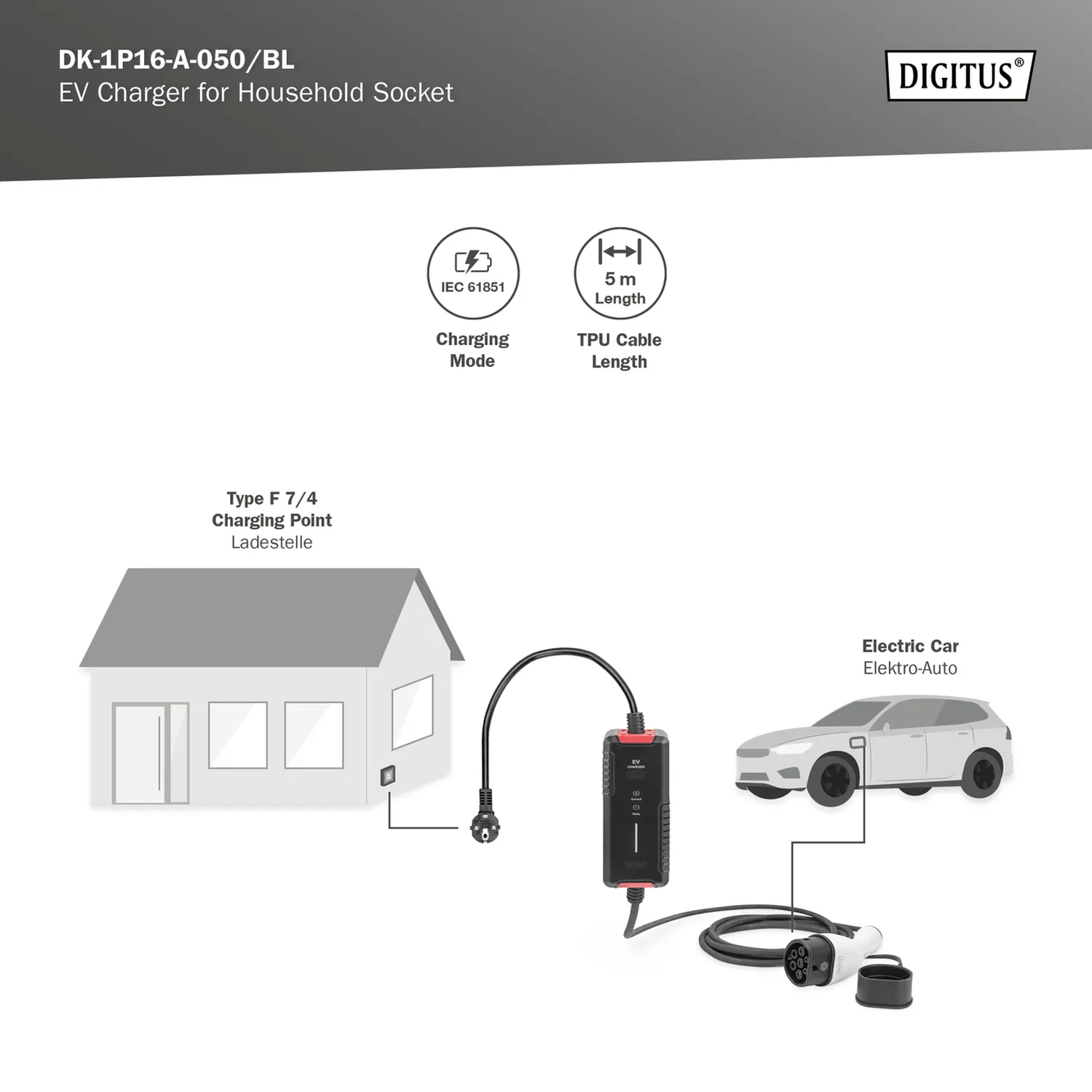 Digitus 3.7 kW Ladegerät 5m