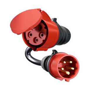 Adapter 22 kW go-e Gemini flex auf CEE 16 A rot