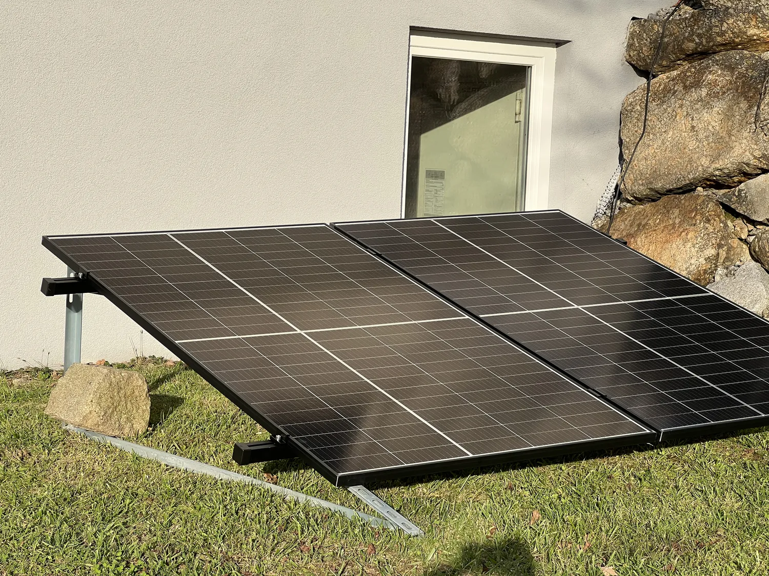 Bodenaufsteller für 2 Module vertikal