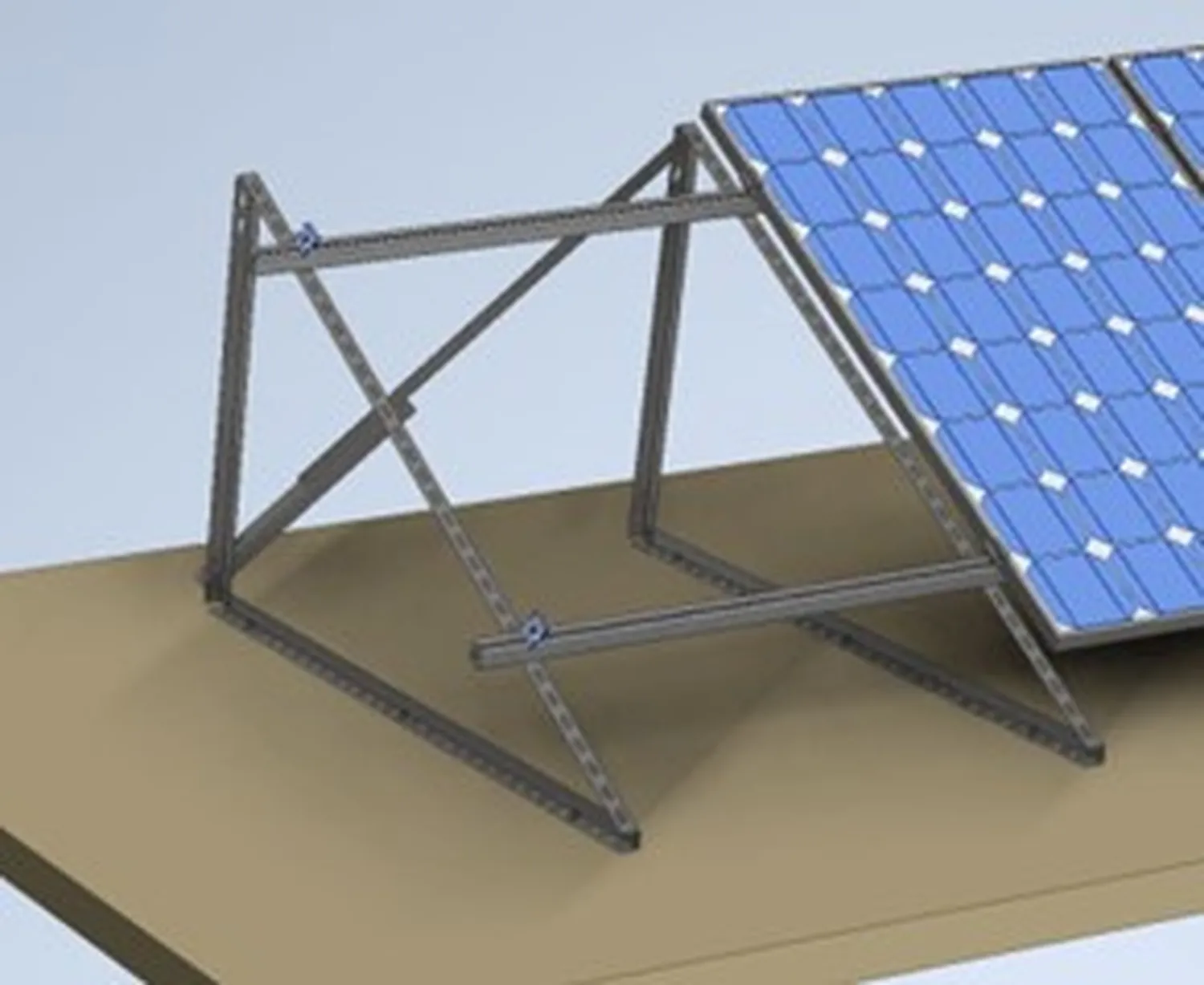 Bodenaufsteller für 2 Module vertikal