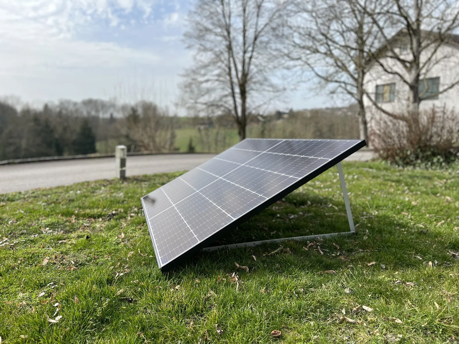 Bodenaufsteller für 2 Module horizontal