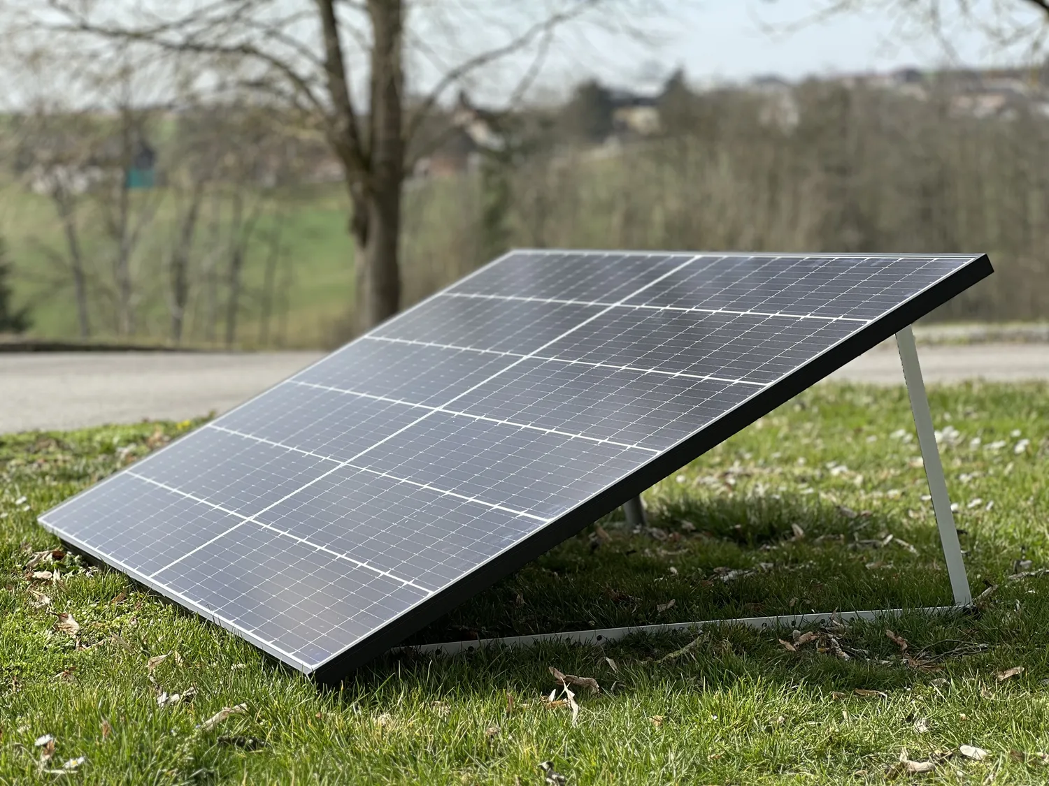 Bodenaufsteller für 2 Module horizontal