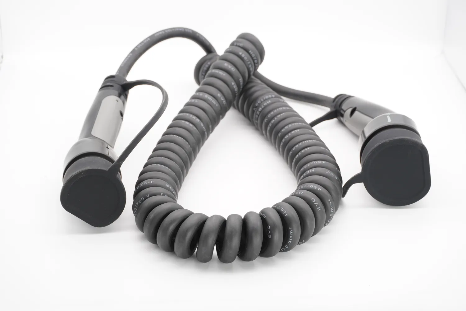 Typ 2 Spiral Ladekabel 5m