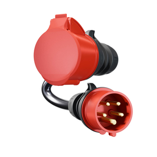 Adapter 22 kW go-e Gemini flex auf CEE 16 A rot